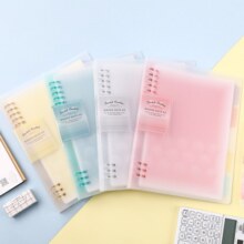 国誉（KOKUYO）柔光淡彩曲奇活页本外壳可拆卸笔记本B5记事本螺旋可换活页纸小清新简约线圈本 黄色 B5/40页