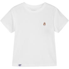 暇步士童装男童女童T恤夏季新款大童舒适短袖T恤 本白 130cm