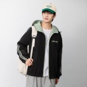 JEANSWEST 真维斯 春秋款男式连帽外套时尚户外通勤舒适百搭潮流休闲上衣男装