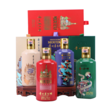 茅台（MOUTAI）走进系列 酱香型白酒 53度 375ml*4瓶 组合装