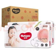 plus会员立减、京东百亿补贴:好奇（Huggies）铂金装纸尿裤L120片(9-14kg)大号婴儿尿不湿小桃裤裸感超薄透气