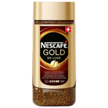 雀巢（Nestle）瑞士金牌速溶 进口冻干黑咖啡 至臻原味 瓶装100g