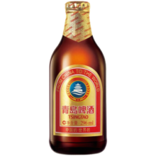 青岛啤酒 小棕金 11度296ml*24瓶 整箱  小棕金11度296ml*24瓶