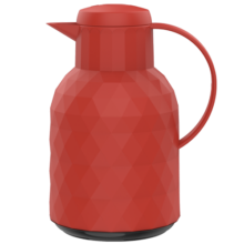 乐唯诗（NERVISHI） 保温壶家用户外开水瓶玻璃内胆热暖壶保温瓶办公室暖瓶大容量 红【1L】