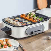 PLUS会员！Morphy Richards 摩飞 MR9088 多用途锅 白色