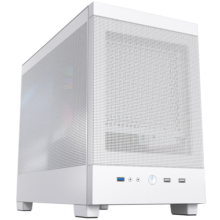大水牛（BUBALUS）寒武纪 玄铁版 白色 台式主机电脑机箱(前置悬挂电源位/支持M-ATX/240水冷位/全面透风)