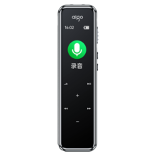 爱国者 aigo 录音笔R6955 16G 触控键 专业高清远距降噪声控录音器  学习培训会议办公 锖色