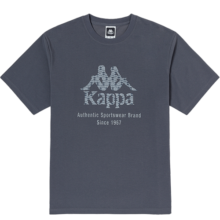 卡帕（Kappa）短袖新款情侣男女运动T恤logo休闲半袖夏圆领短袖 暗影灰-195 M