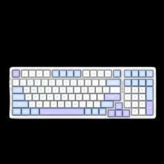 微信小程序、plus会员：VGN V98 PRO-V2 三模机械键盘 水晶酒红轴 海盐