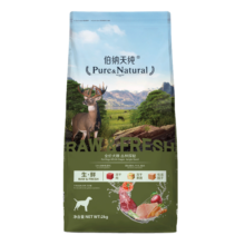 伯纳天纯狗粮三种肉 成犬幼犬通用冻干犬粮丛林探秘(牛肉+鱼肉+鹿肉)2kg