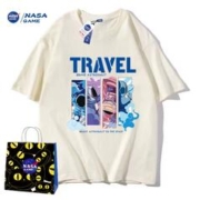 膨胀NASA 联名男女同款潮牌纯棉T恤短袖