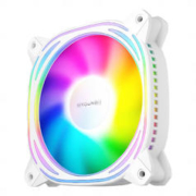 aigo 爱国者 极光Z12白色 ARGB 5v3针主板同步 电脑机箱