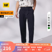 CAT 卡特彼勒 卡特男士户外百搭落裆收脚舒适棉感休闲裤工装长裤 黑色 36
