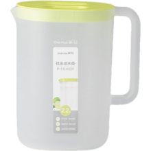 茶花（CHAHUA） 冷水壶塑料家用凉水壶果汁壶大容量杯子耐热耐高温凉水杯茶壶 2.2L绿色