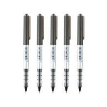 三菱（Uni）UB-150中性笔直液式走珠笔签字笔 0.5mm耐水考试财务用笔黑色 5支/袋