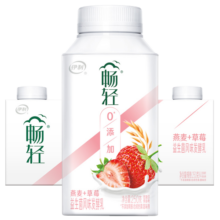 伊利畅轻低温酸奶 0添加醇正生牛乳燕麦草莓风味发酵乳 250g*4