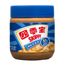四季宝（SKIPPY）颗粒花生酱 早餐面包酱 拌面酱 沙拉酱 火锅蘸料 340g22.9元 (月销1w+)