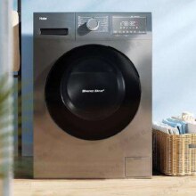 plus会员、京东百亿补贴：Haier 海尔 洗衣机滚筒洗烘一体机全自动10公斤大容量微蒸汽杀菌除螨空气洗一级能效智能变频 洗烘一体+空气洗+智慧洗+双喷淋+羽绒洗