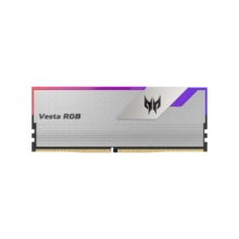 宏碁掠夺者（PREDATOR）32G(16G×2)套装 DDR5 6000频率 台式机内存条 Vesta II 炫光星舰RGB灯条(C30) 星光银 助力AI