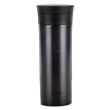 膳魔师（THERMOS） 不锈钢保温杯男女泡茶杯车载便携商务茶杯带茶隔JMK 可定制刻字 黑色 470ml