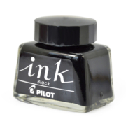 百乐（PILOT）非碳素墨水不堵笔 钢笔用墨水瓶装30ml INK-30-B原装进口黑色