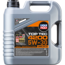 力魔（LIQUI MOLY）德国原装进口 顶技4200机油 5W-30 SP/C2C3 4L 汽车用品