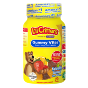 丽贵lilcritters小熊糖进口复合维生素叶黄素宝宝营养软糖70粒