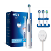 再降价、PLUS会员：Oral-B 欧乐-B Pro4系列 Pro Ultra 电动牙刷 北欧白 刷头*3