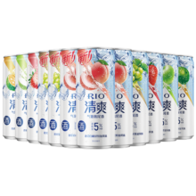 需首购、PLUS会员：锐澳（RIO） 预调 鸡尾酒 清爽5度系列 330ml*12罐 口味随机