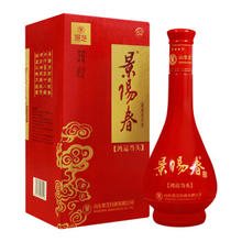 景芝 景阳春 高度白酒年货山东名酒 52度 500mL 1瓶 鸿运当头单支装