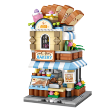 俐智（Loz）LOZ积木迷你街景系列建筑商业街模型玩具套装DIY男女孩礼物小颗粒 1646面包店