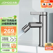JOMOO 九牧 万向出水健康面盆水龙头卫生间卫浴冷热水龙头32393-506/1B-Z