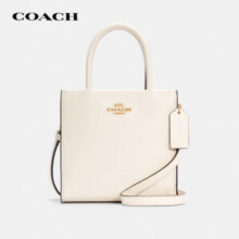 蔻驰（COACH）女士托特包单肩手提包白色5692IMCHK