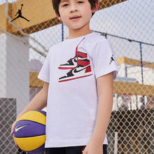 NIKE 耐克 JORDAN耐克AJ童装男童夏季纯棉舒适短袖