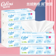 可心柔（COROU）V9润+保湿柔纸巾婴幼儿纸面巾 12包*108抽