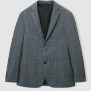 HieiiKa 经典格子西装外套男士西服