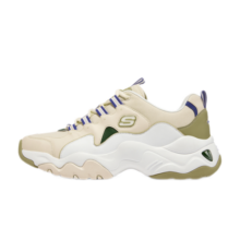 斯凯奇（Skechers）奶盖熊春季男老爹鞋复古潮流厚底休闲运动鞋 237223-NTMT 自然色/多彩色 39