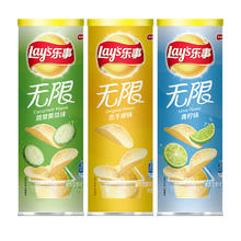 Lay's 乐事 薯片 休闲零食 104g*3组合装（黄瓜+原味+青柠）