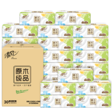 需首购、plus会员：清风（APP）抽纸 原木3层100抽*30包  *3件