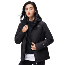 伯希和（Pelliot）冲锋衣男女三合一春秋户外防水硬壳防风外套登山服12040106黑L