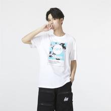 adidas 阿迪达斯 夏季男装运动休闲圆领短袖印花T恤