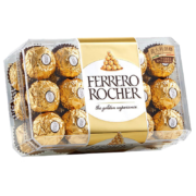 费列罗（FERRERO）榛果威化糖果牛奶巧克力30粒礼盒装375g*4件