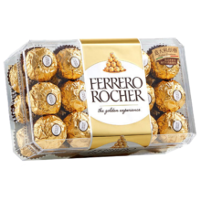 plus会员：费列罗（FERRERO）榛果威化糖果牛奶巧克力30粒礼盒装375g*4件
