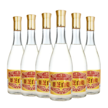 京东百亿补贴:景芝 白乾老黄皮 高度白酒 49度480ml*6瓶 整箱装