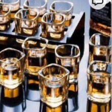 京东百亿补贴：TIANXI 天喜 酒具白酒杯家用 方形杯70ml【6只装】