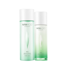 韩后茶蕊嫩白水乳2件套 美白补水保湿化妆品护肤套装 水160ml+乳110ml
