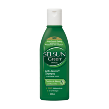 SELSUNGreen1%硫化硒无硅油氨基酸清爽控油舒缓去屑止痒洗发水200ml