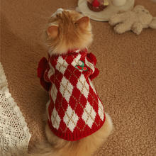 Hoopet 猫咪衣服过年拜年猫猫布偶喜庆保暖宠物冬季秋冬装小猫新年狗秋冬