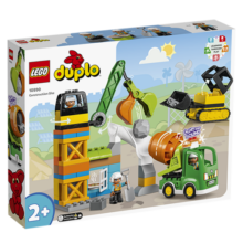 乐高（LEGO）积木得宝DUPLO 10990忙碌的建筑工地2岁+大颗粒儿童玩具生日礼物
