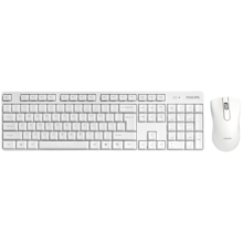 飞利浦(PHILIPS) SPT6501W  键鼠套装 商务键鼠 2.4G无线键鼠套装 防溅洒  10米传输 白色